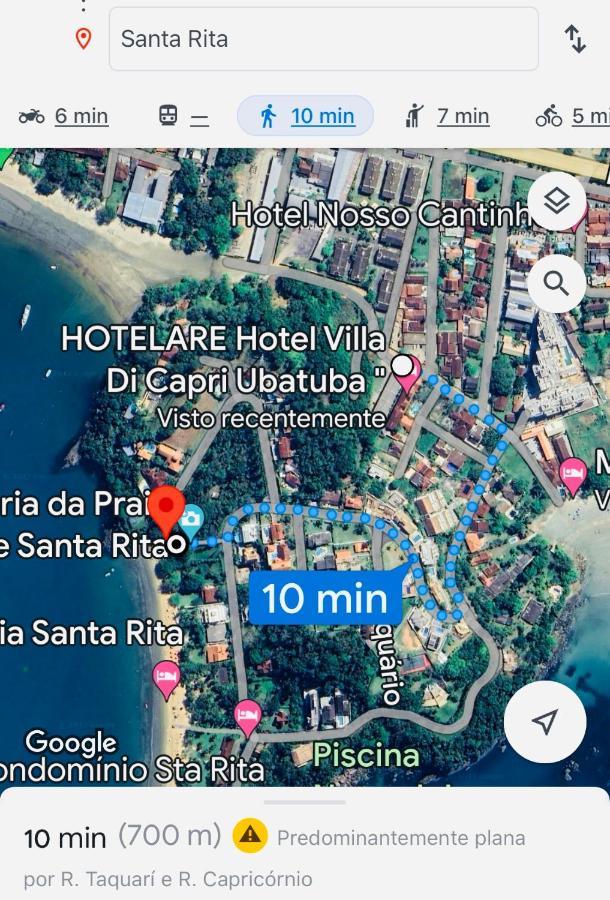 Apartamento Com Acesso A Pe A Santa Rita - Enseada - Ubatuba Bagian luar foto