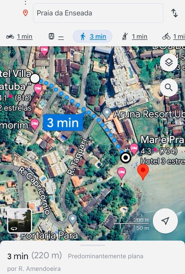 Apartamento Com Acesso A Pe A Santa Rita - Enseada - Ubatuba Bagian luar foto